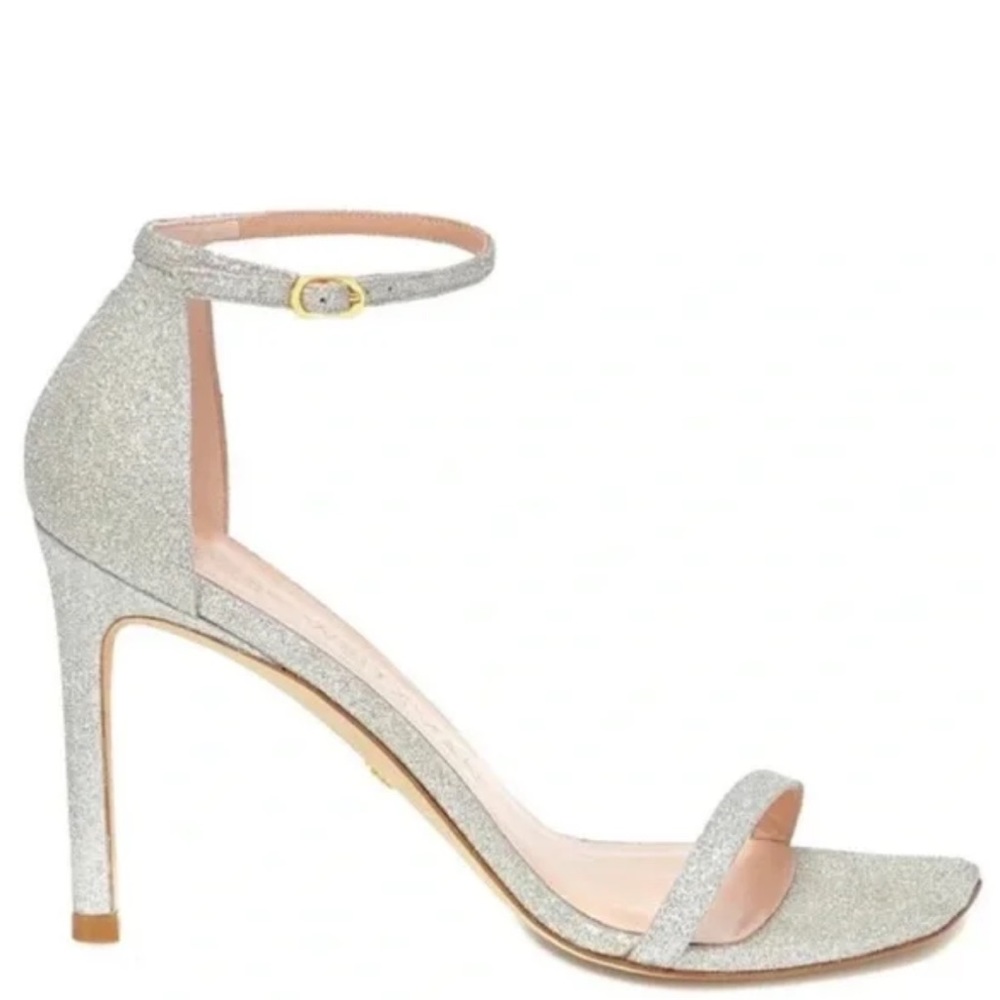 Stuart Weitzman Nudistcurve gold sandal size 8.5